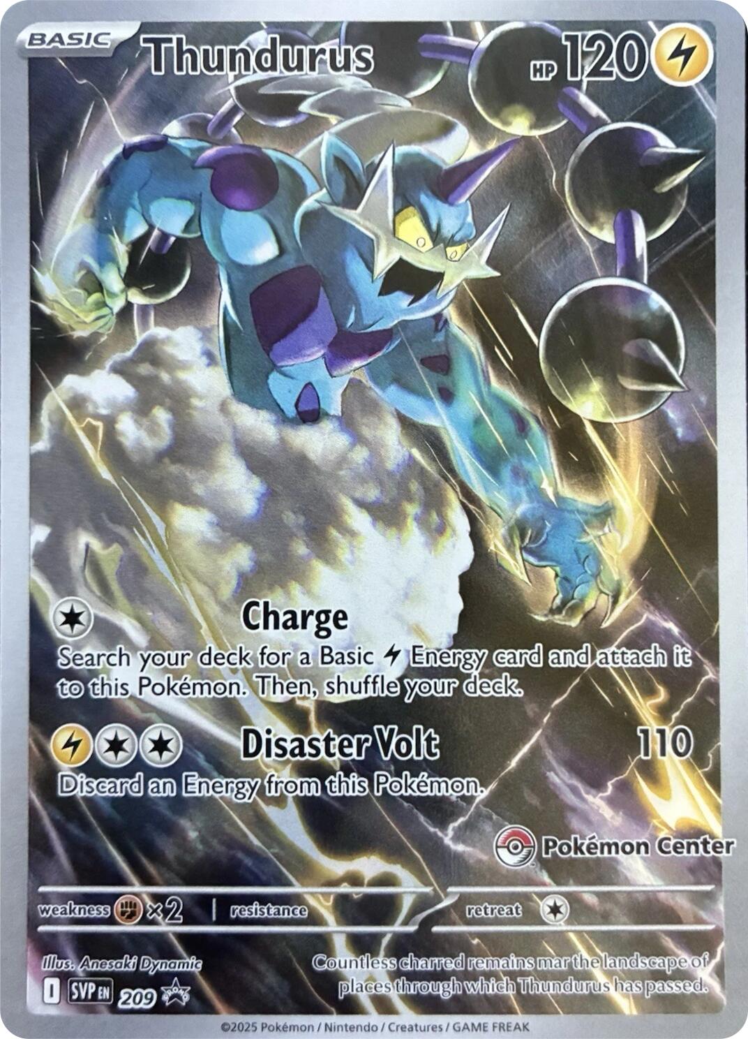 Thundurus (209) (Pokemon Center Exclusive) [Scarlet & Violet: Black Star Promos] | Dragon's Lair Comics and Fantasy Houston TX