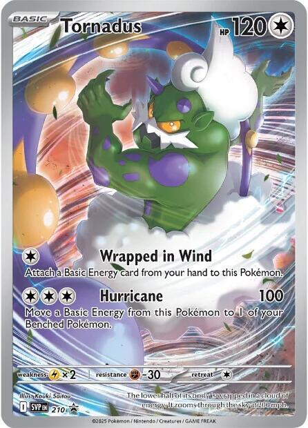Tornadus (210) Scarlet Violet Black Star Promos LP Foil | Odin's Place