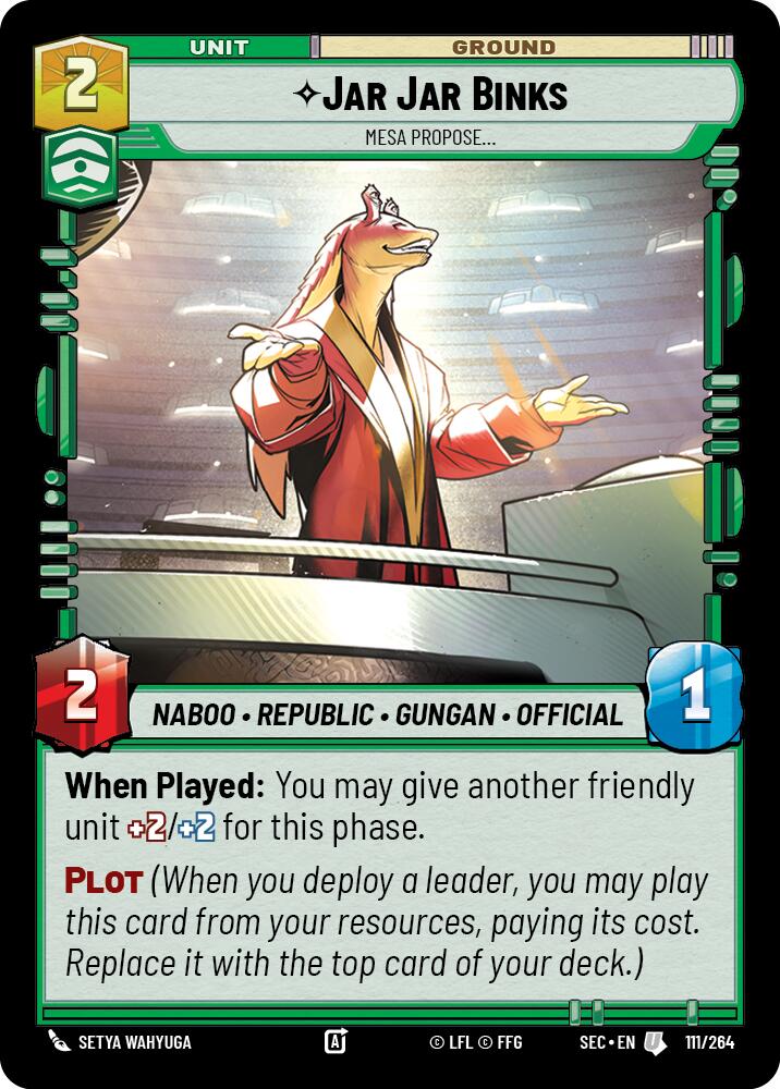 Jar Jar Binks (111/264) - Mesa Propose (111/264) [Secrets of Power] | Odin's Place
