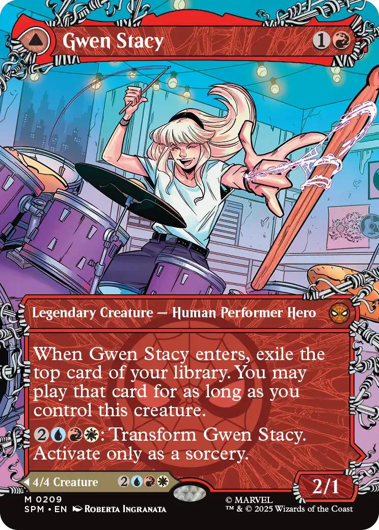 Gwen Stacy (0209) (Borderless) [Marvel's Spider-Man] | Dragon's Lair Comics and Fantasy Houston TX