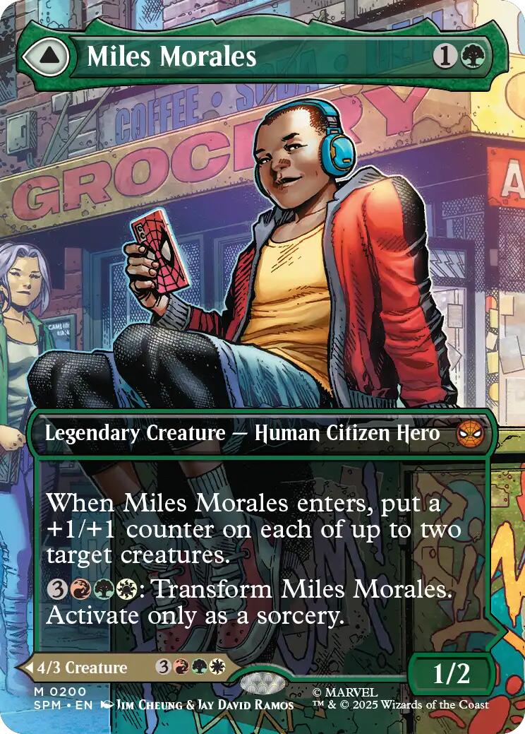 Miles Morales (0200) (Borderless) [Marvel's Spider-Man] | Dragon's Lair Comics and Fantasy Houston TX