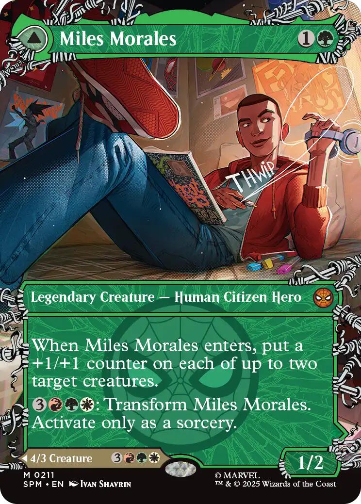 Miles Morales (0211) (Borderless) [Marvel's Spider-Man] | Dragon's Lair Comics and Fantasy Houston TX