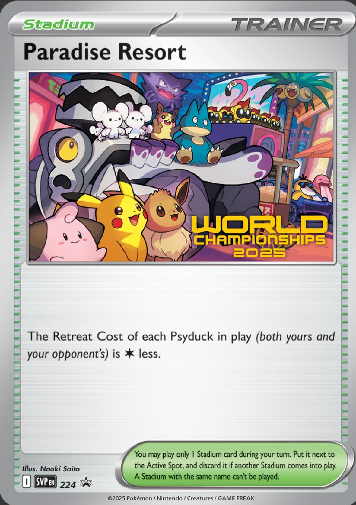 Paradise Resort (224) (World Championships 2025) [Scarlet & Violet: Black Star Promos] | Dragon's Lair Comics and Fantasy Houston TX