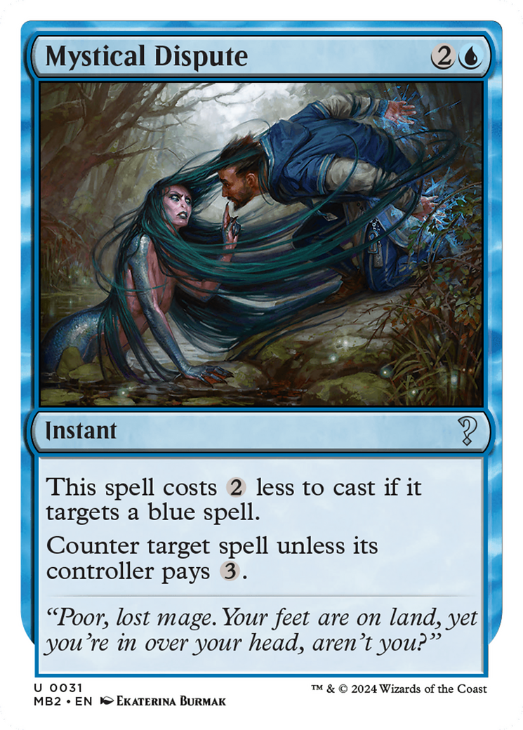 Mystical Dispute (White Border) [Mystery Booster 2] | Dragon's Lair Comics and Fantasy Houston TX