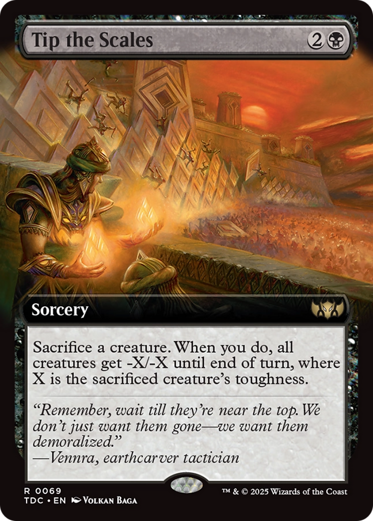 Tip the Scales (Extended Art) [Tarkir: Dragonstorm Commander] | Dragon's Lair Comics and Fantasy Houston TX