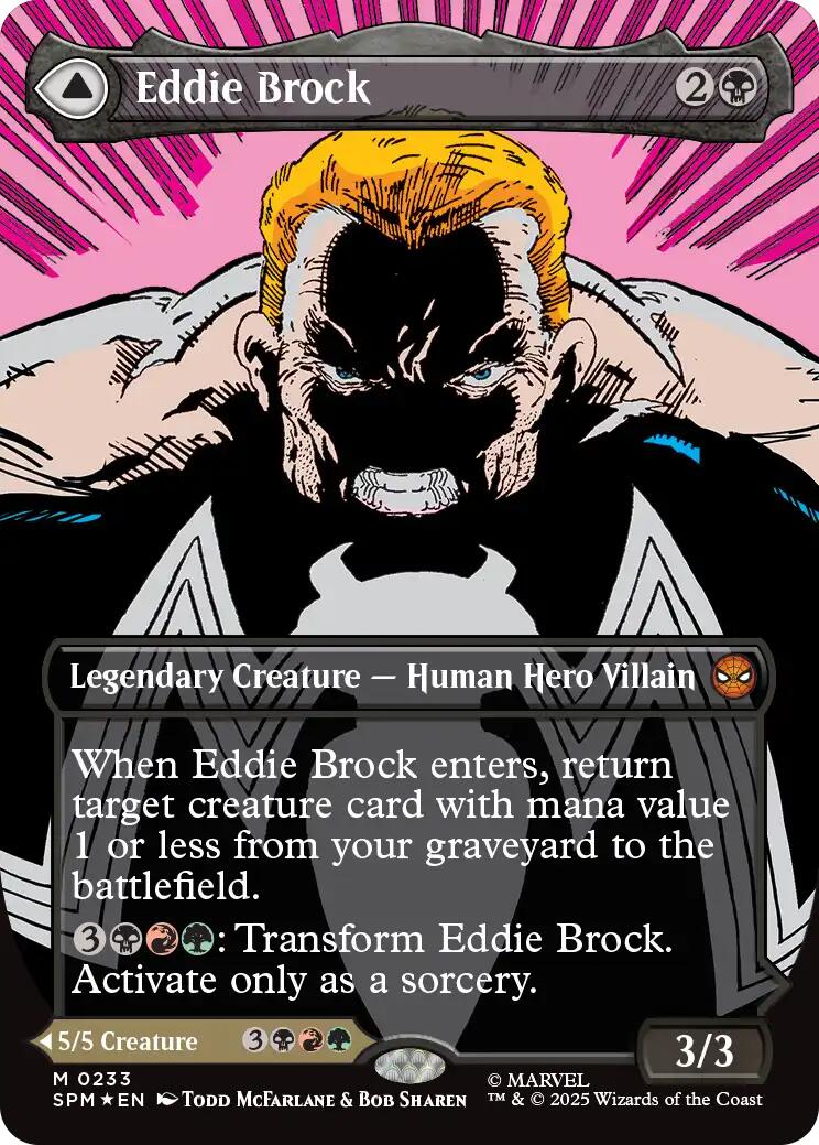 Eddie Brock (0233) (Borderless) [Marvel's Spider-Man] | Dragon's Lair Comics and Fantasy Houston TX