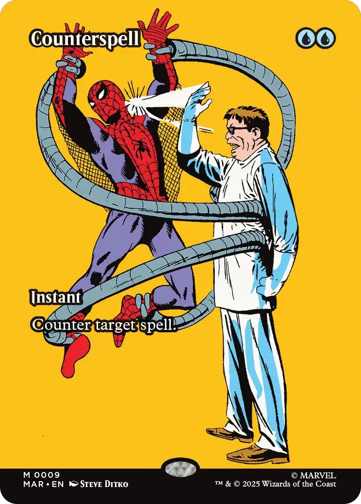 Counterspell (Borderless) [Marvel's Spider-Man: Eternal-Legal] | Dragon's Lair Comics and Fantasy Houston TX