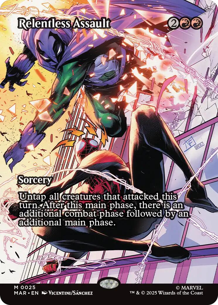Relentless Assault (Borderless) [Marvel's Spider-Man: Eternal-Legal] | Dragon's Lair Comics and Fantasy Houston TX