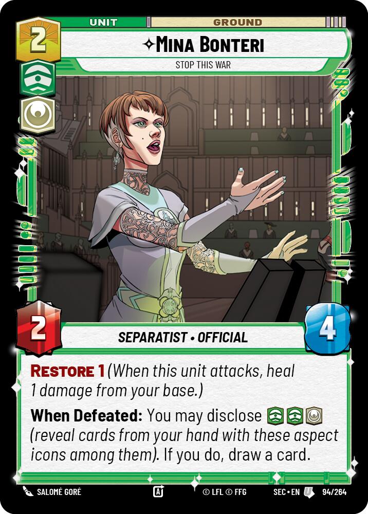 Mina Bonteri - Stop This War (94/264) (94/264) [Secrets of Power] | Odin's Place