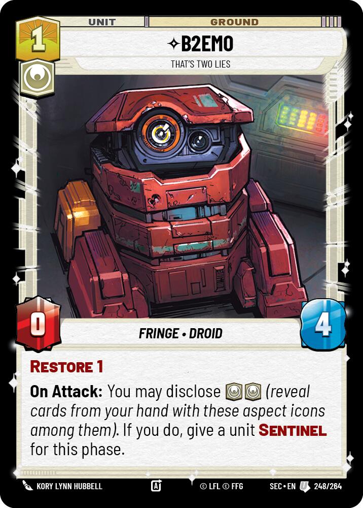 B2EMO - That's Two Lies (248/264) (248/264) [Secrets of Power] | Dragon's Lair Comics and Fantasy Houston TX