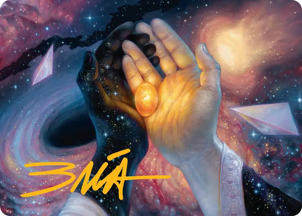 The Soul Stone Art Card (Gold-Stamped Signature) [Marvel's Spider-Man Art Series] | Dragon's Lair Comics and Fantasy Houston TX