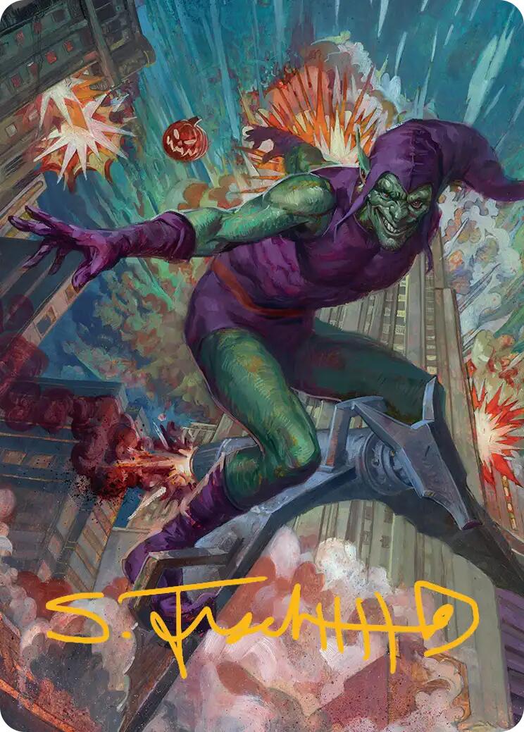Green Goblin Art Card (26/54) (Gold-Stamped Signature) [Marvel's Spider-Man Art Series] | Dragon's Lair Comics and Fantasy Houston TX