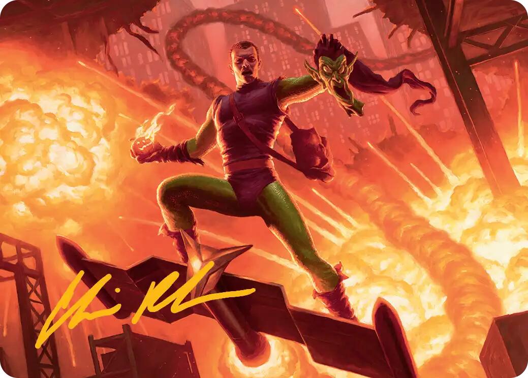 Green Goblin, Revenant Art Card (Gold-Stamped Signature) [Marvel's Spider-Man Art Series] | Dragon's Lair Comics and Fantasy Houston TX