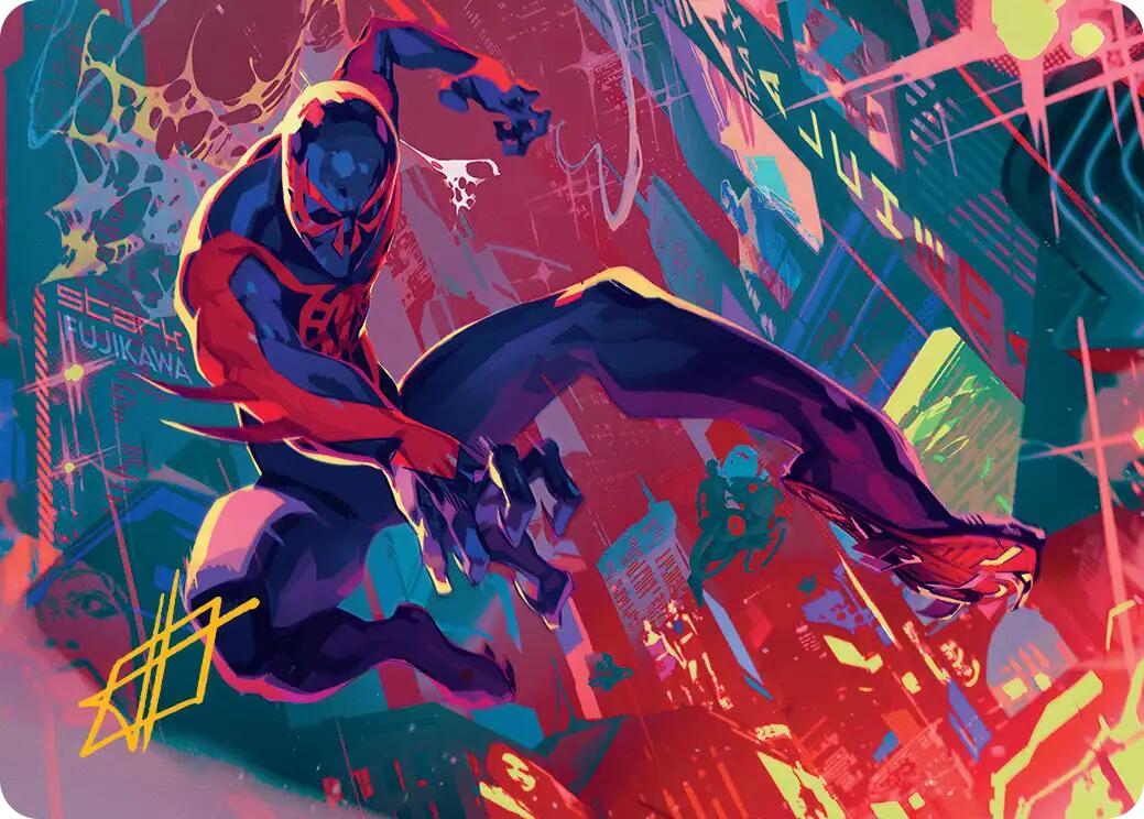 Spider-Man 2099 Art Card (Gold-Stamped Signature) [Marvel's Spider-Man Art Series] | Dragon's Lair Comics and Fantasy Houston TX