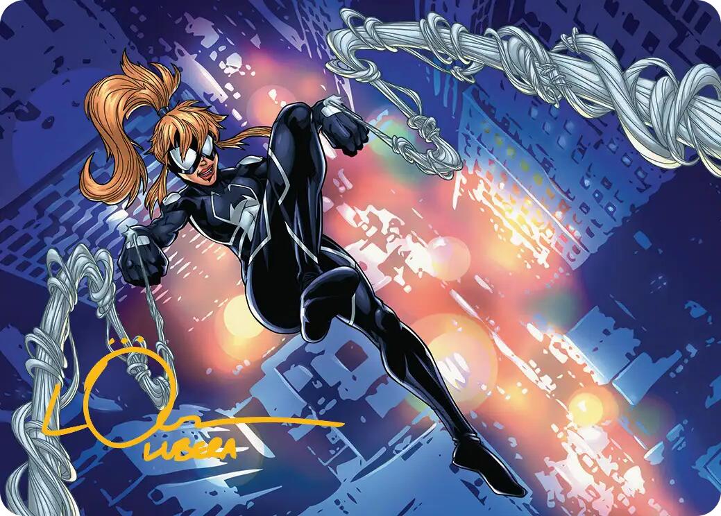 Arana, Heart of the Spider Art Card (Gold-Stamped Signature) [Marvel's Spider-Man Art Series] | Dragon's Lair Comics and Fantasy Houston TX