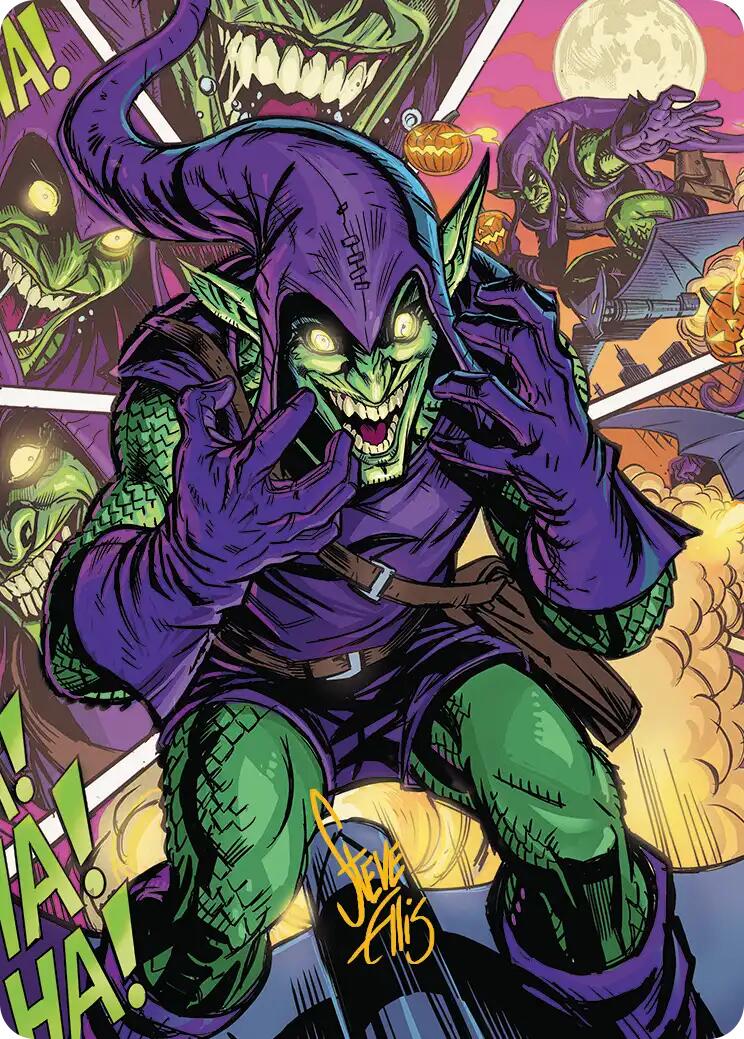 Green Goblin Art Card (49/54) (Gold-Stamped Signature) [Marvel's Spider-Man Art Series] | Dragon's Lair Comics and Fantasy Houston TX