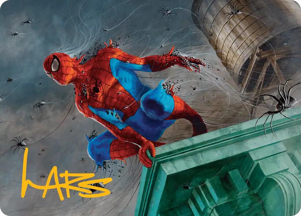 Spiders-Man, Heroic Horde Art Card (Gold-Stamped Signature) [Marvel's Spider-Man Art Series] | Dragon's Lair Comics and Fantasy Houston TX