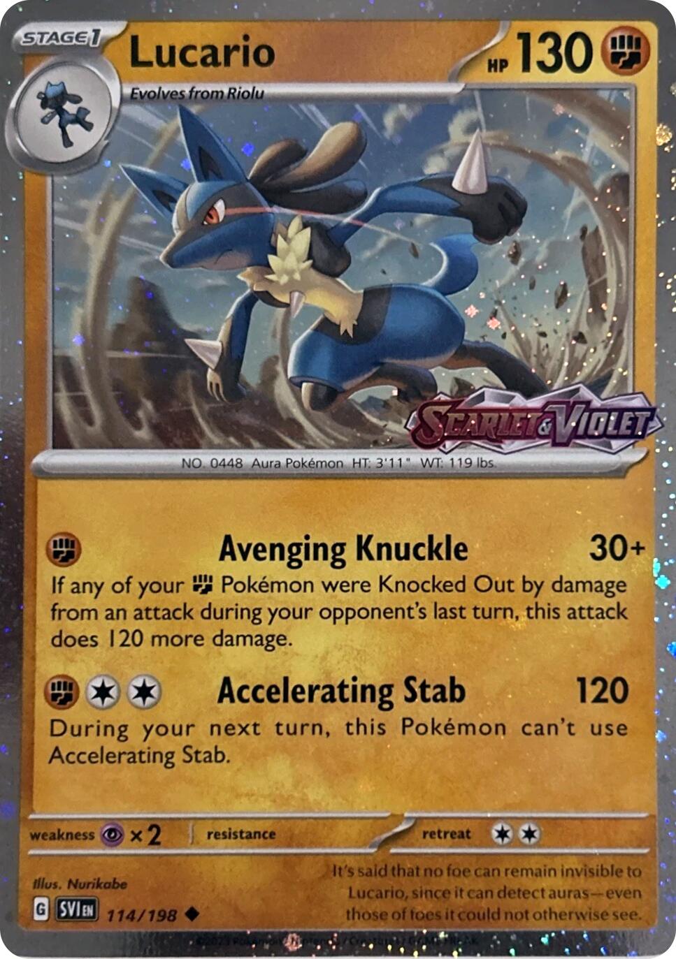 Lucario (114/198) (Scarely & Violet Stamp) [Miscellaneous Cards] | Odin's Place