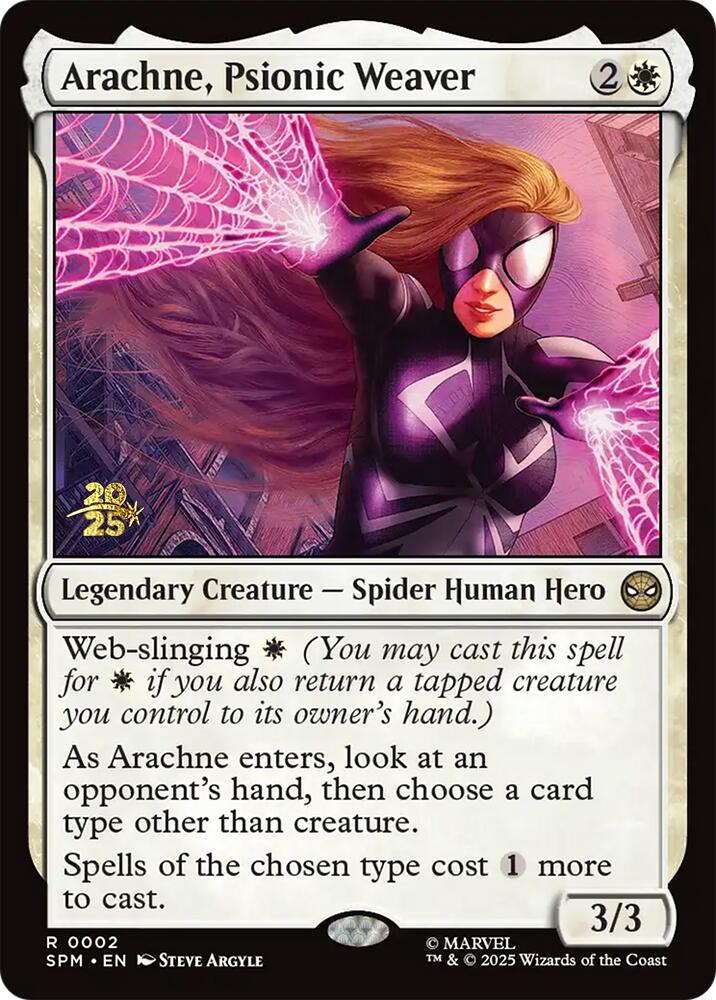 Arachne, Psionic Weaver [Marvel's Spider-Man Prerelease Promos] | Dragon's Lair Comics and Fantasy Houston TX