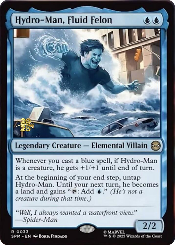 Hydro-Man, Fluid Felon [Marvel's Spider-Man Prerelease Promos] | Dragon's Lair Comics and Fantasy Houston TX