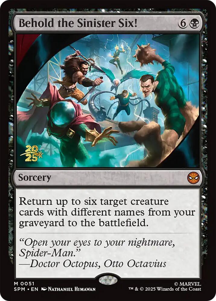 Behold the Sinister Six! [Marvel's Spider-Man Prerelease Promos] | Dragon's Lair Comics and Fantasy Houston TX