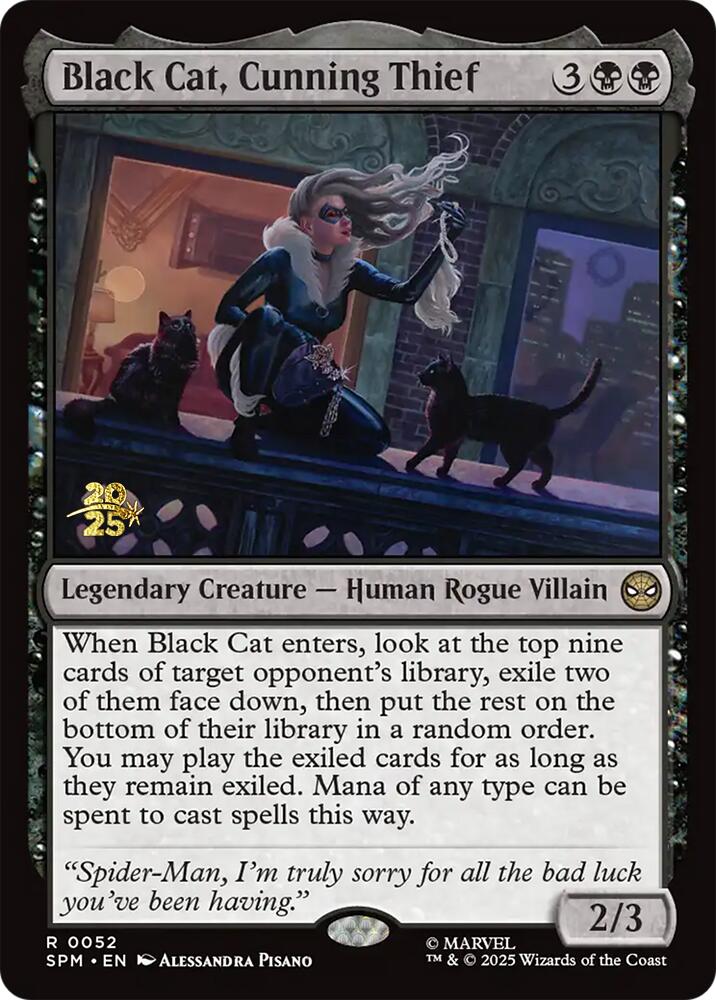 Black Cat, Cunning Thief [Marvel's Spider-Man Prerelease Promos] | Dragon's Lair Comics and Fantasy Houston TX