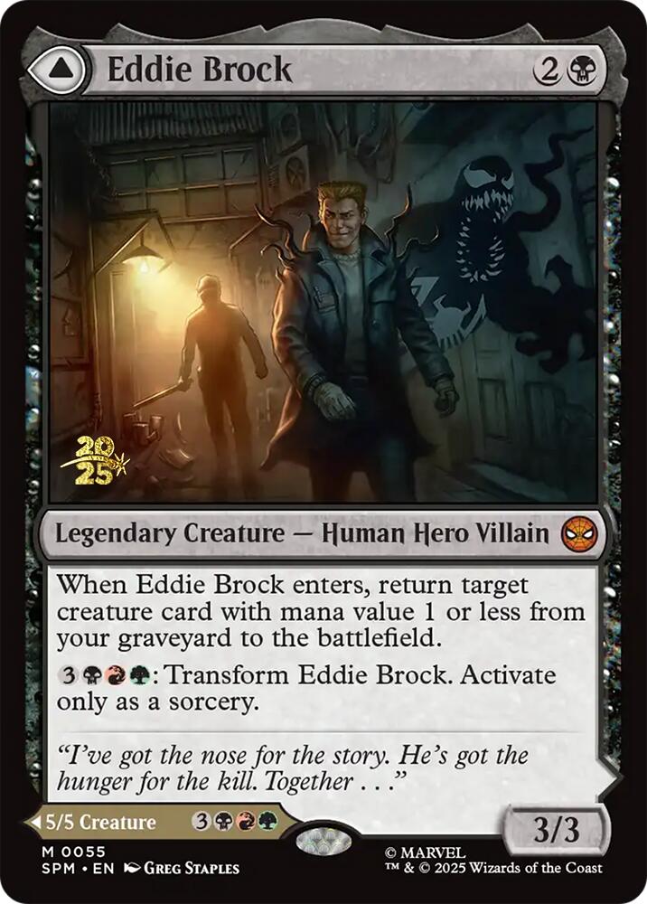 Eddie Brock // Venom, Lethal Protector [Marvel's Spider-Man Prerelease Promos] | Dragon's Lair Comics and Fantasy Houston TX