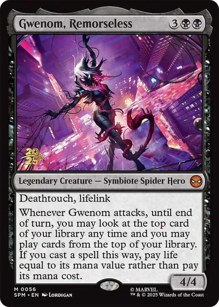 Gwenom, Remorseless [Marvel's Spider-Man Prerelease Promos] | Dragon's Lair Comics and Fantasy Houston TX
