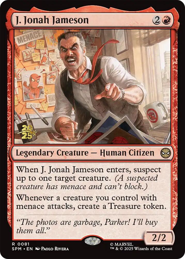 J. Jonah Jameson [Marvel's Spider-Man Prerelease Promos] | Dragon's Lair Comics and Fantasy Houston TX