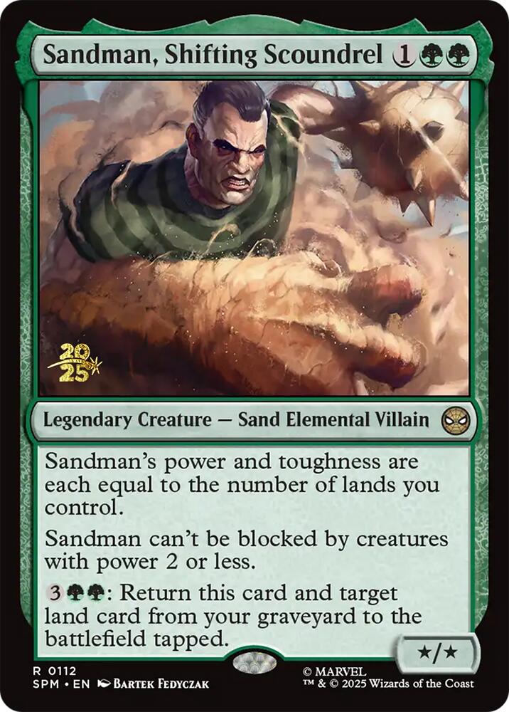 Sandman, Shifting Scoundrel [Marvel's Spider-Man Prerelease Promos] | Dragon's Lair Comics and Fantasy Houston TX