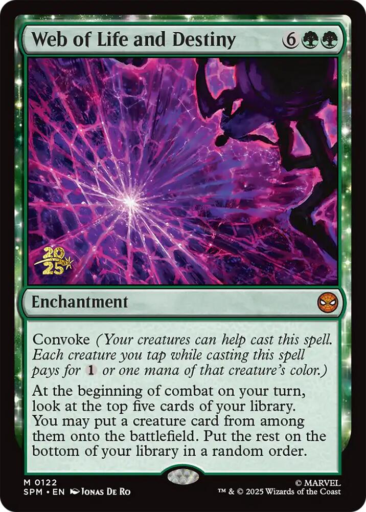Web of Life and Destiny [Marvel's Spider-Man Prerelease Promos] | Dragon's Lair Comics and Fantasy Houston TX