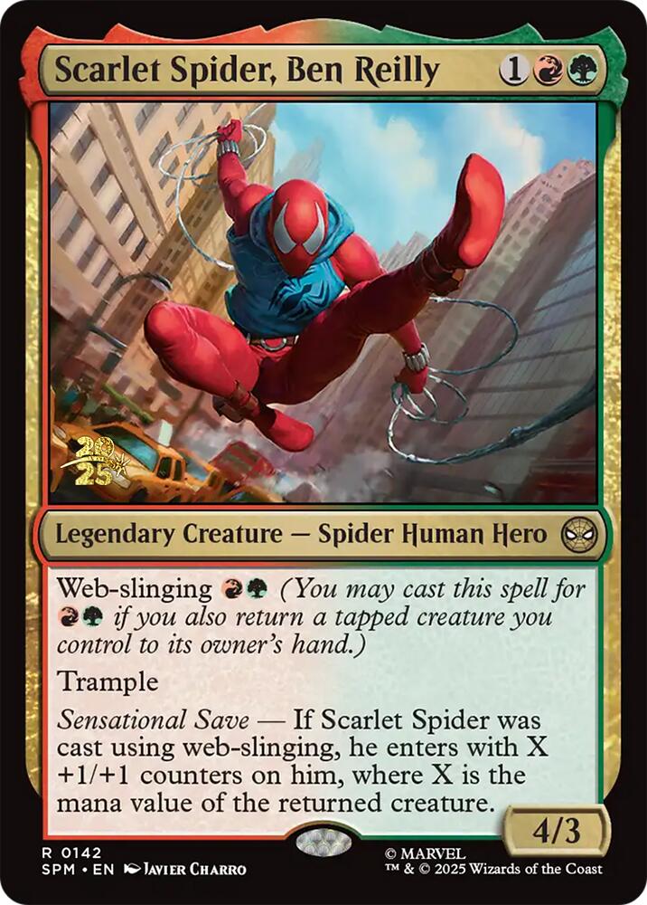 Scarlet Spider, Ben Reilly [Marvel's Spider-Man Prerelease Promos] | Dragon's Lair Comics and Fantasy Houston TX