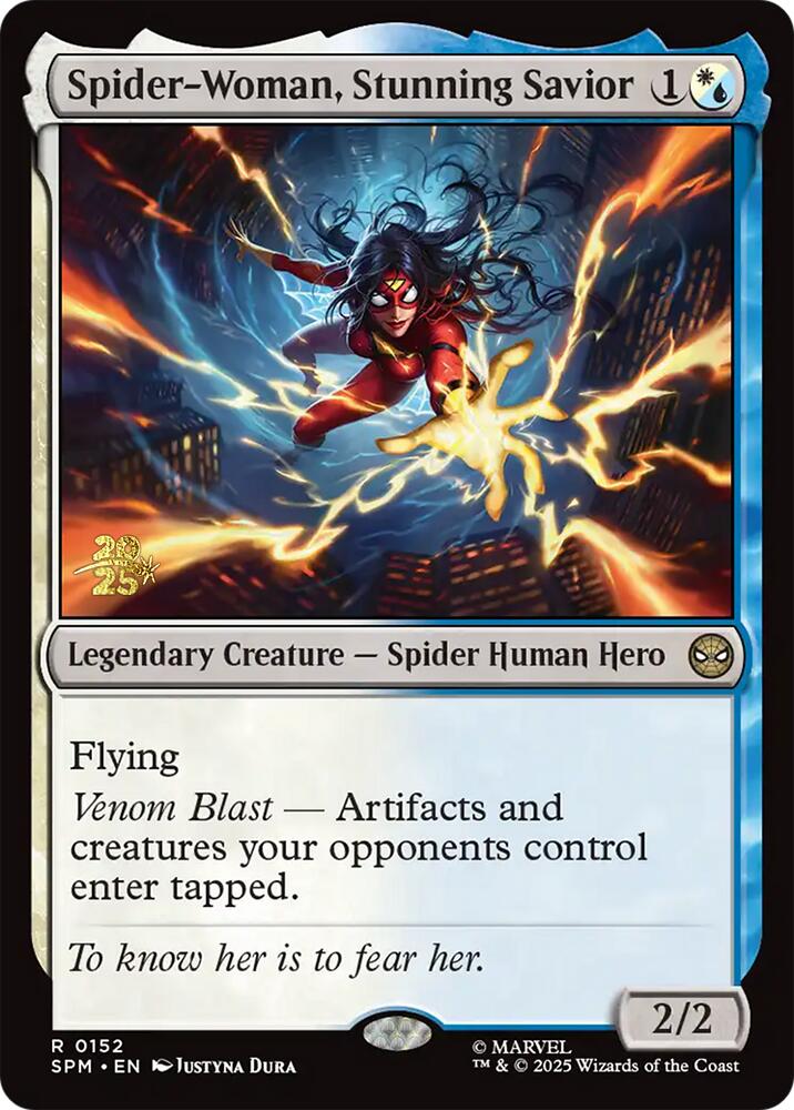 Spider-Woman, Stunning Savior [Marvel's Spider-Man Prerelease Promos] | Dragon's Lair Comics and Fantasy Houston TX
