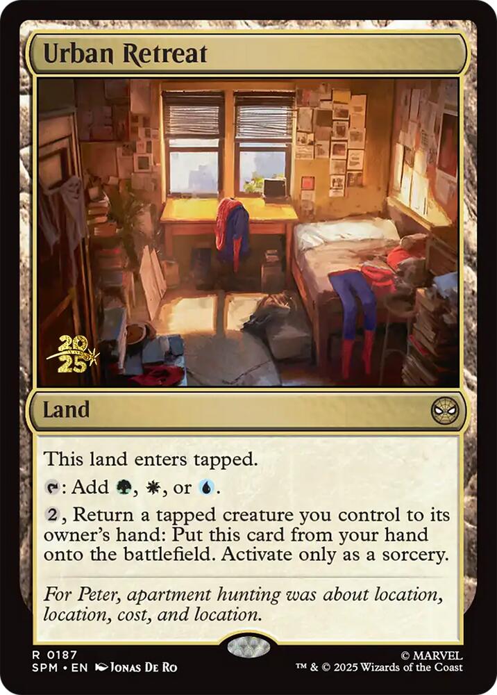 Urban Retreat [Marvel's Spider-Man Prerelease Promos] | Dragon's Lair Comics and Fantasy Houston TX