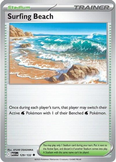 Surfing Beach (129/132) [Mega Evolutions: Base Set] | Odin's Place