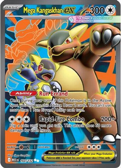 Mega Kangaskhan ex (164/132) [Mega Evolutions: Base Set] | Odin's Place