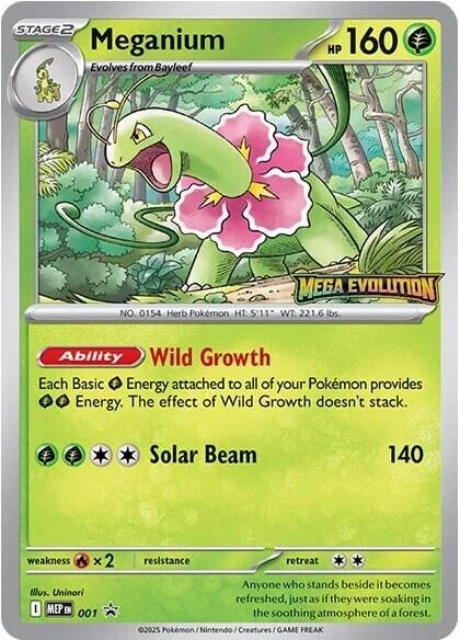 Meganium (001) [Mega Evolutions Promo] | Dragon's Lair Comics and Fantasy Houston TX
