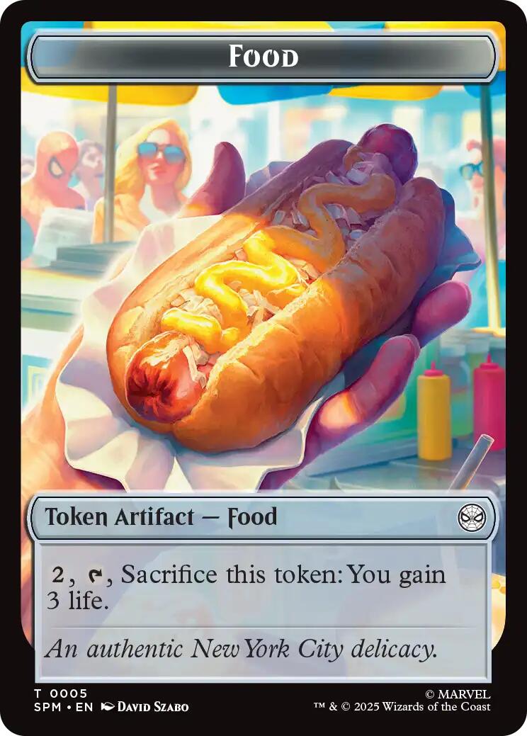 Food // Robot Double-Sided Token [Marvel's Spider-Man Tokens] | Dragon's Lair Comics and Fantasy Houston TX