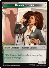 Human Citizen // Treasure Double-Sided Token [Marvel's Spider-Man Tokens] | Dragon's Lair Comics and Fantasy Houston TX