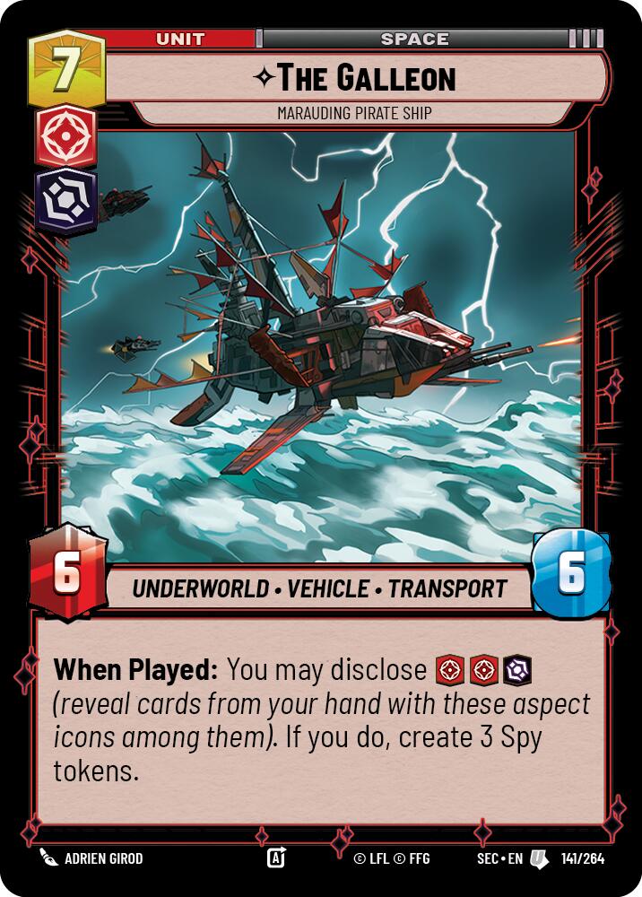 The Galleon (141/264) - Marauding Pirate Ship (141/264) [Secrets of Power] | Odin's Place
