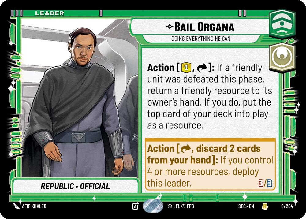 Bail Organa (8/264) - Doing Everything He Can (8/264) [Secrets of Power] | Dragon's Lair Comics and Fantasy Houston TX