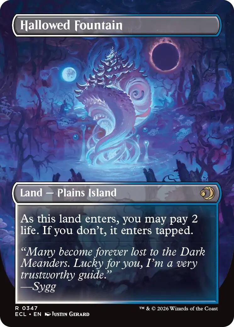 Hallowed Fountain (Borderless) [Lorwyn Eclipsed] | Odin's Place