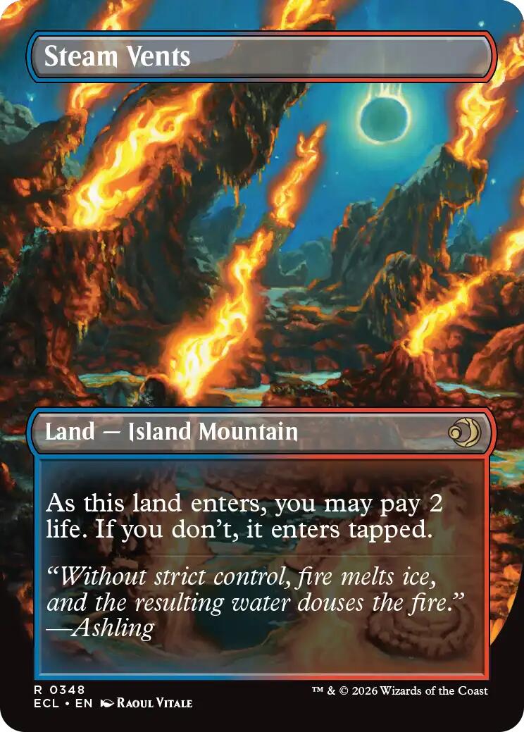 Steam Vents (Borderless) [Lorwyn Eclipsed] | Odin's Place