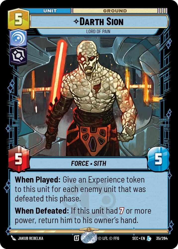 Darth Sion (35/264) - Lord of Pain (35/264) [Secrets of Power] | Odin's Place