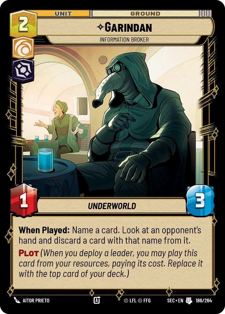 Garindan (186/264) - Information Broker (186/264) [Secrets of Power] | Odin's Place
