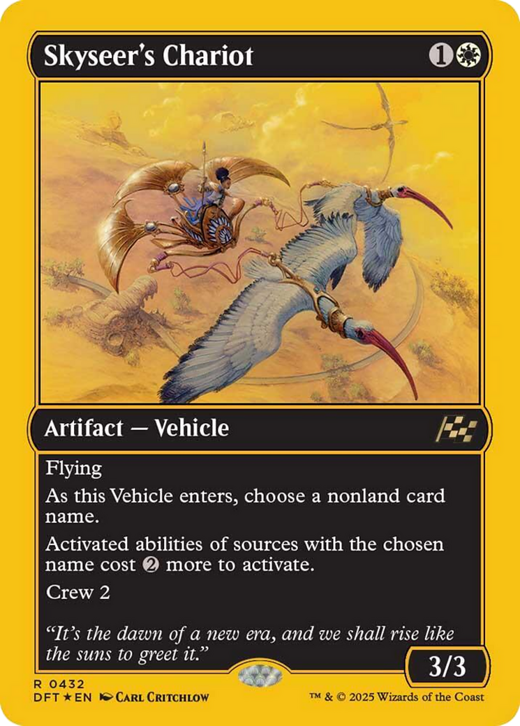 Skyseer's Chariot (First-Place Foil) [Aetherdrift] | Dragon's Lair Comics and Fantasy Houston TX