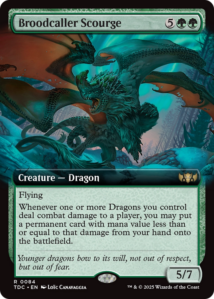 Broodcaller Scourge (Extended Art) [Tarkir: Dragonstorm Commander] | Dragon's Lair Comics and Fantasy Houston TX