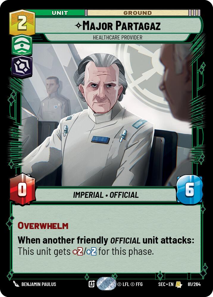 Major Partagaz - Healthcare Provider (81/264) (81/264) [Secrets of Power] | Odin's Place