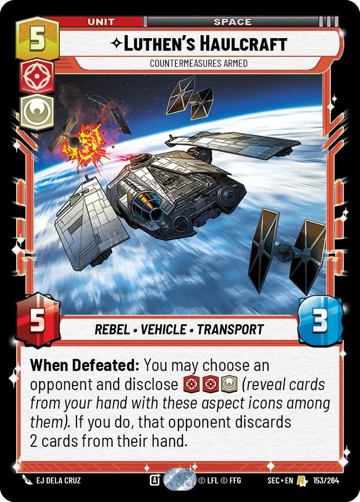 Luthen's Haulcraft - Countermeasures Armed (153/264) (153/264) [Secrets of Power] | Odin's Place