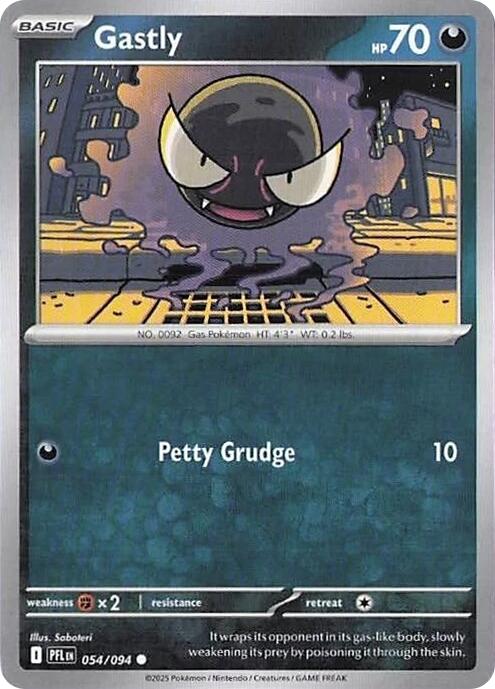 Gastly (054/094) [Mega Evolution: Phantasmal Flames] | Dragon's Lair Comics and Fantasy Houston TX